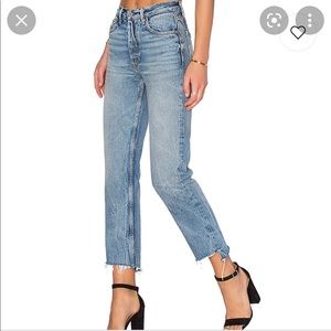 GRLFRND Helena high rise straight leg jeans size 31